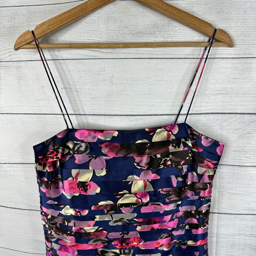 JS Collections Womens size 12 Floral Layered Knee Length Cocktail Formal Dress - Picture 3 of 9